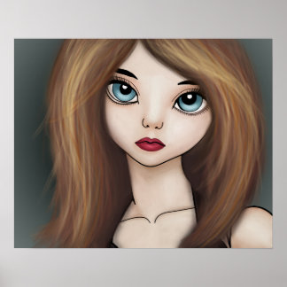 かわいいアニメガールドールマンガ日本のポスタープリント ポスター