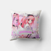 かわいいアニメガールピロー クッション (裏面)
