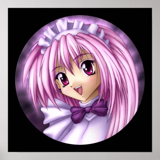 かわいいアニメガールメイド ポスター (正面)