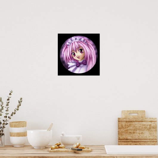 かわいいアニメガールメイド ポスター (キッチン)