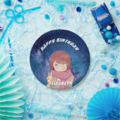 かわいいアニメガール銀河系 ペーパープレート (パーティー)