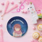 かわいいアニメガール銀河系 ペーパープレート (パーティー)