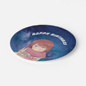 かわいいアニメガール銀河系 ペーパープレート (アングル)