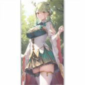 かわいいアニメガール、セレス動物相 シール (正面)