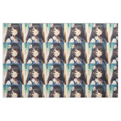 かわいいアニメガール ファブリック (ファットクウォーター)