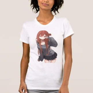 かわいいアニメガール Tシャツ
