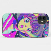 かわいいアニメガールiPhone 11ケース Case-Mate iPhoneケース (裏面(横))
