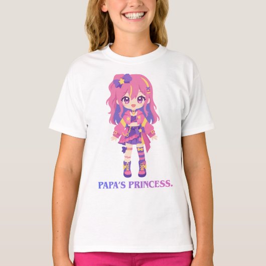 かわいいアニメキャラキッズTシャツ Tシャツ (正面)