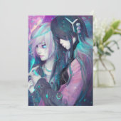 かわいいアニメグラフィック 招待状 (スタンド正面)