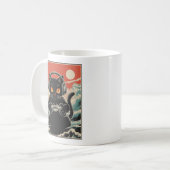かわいいアニメゲーマー 可愛い猫 日本ゲームギフトB コーヒーマグカップ (正面左)