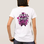 かわいいアニメゲーマー Tシャツ (裏面)