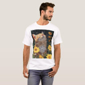 かわいいアニメスタイル猫Tシャツデザイン Tシャツ (正面フル)