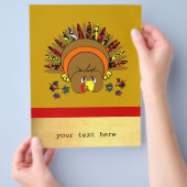 かわいいアニメターキービジネスチラシ チラシ (手)