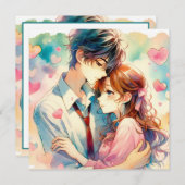 かわいいアニメテーマのバレンタインデー (正面/裏面)