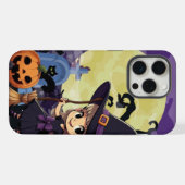 かわいいアニメハロウィン魔女 iPhoneケース (裏面横)