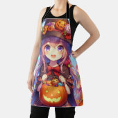 かわいいアニメハロウィーンの魔女 エプロン (インサイチュ)