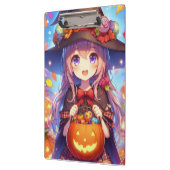かわいいアニメハロウィーンの魔女 クリップボード (左)