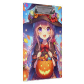 かわいいアニメハロウィーンの魔女 クリップボード (右)