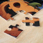 かわいいアニメハロウィーンの魔女 ジグソーパズル (側面)