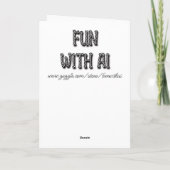 かわいいアニメパーソナライズされたテーマのバレンタインデー カード (裏面)