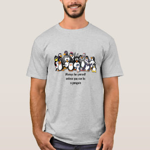 かわいいアニメペンギン Tシャツ