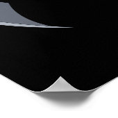 かわいいアニメーションこうもり ポスター (角)