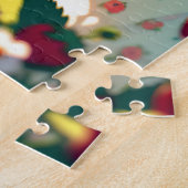 かわいいアニメ女子食べ物女子イチゴ |夏の日 ジグソーパズル (側面)