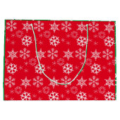 かわいいアニメ小妖精や小人クリスマスパーソナライズされた ラージペーパーバッグ (裏面)