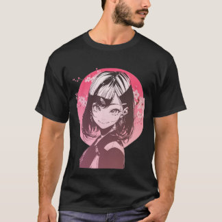 かわいいアニメ少女 Tシャツ