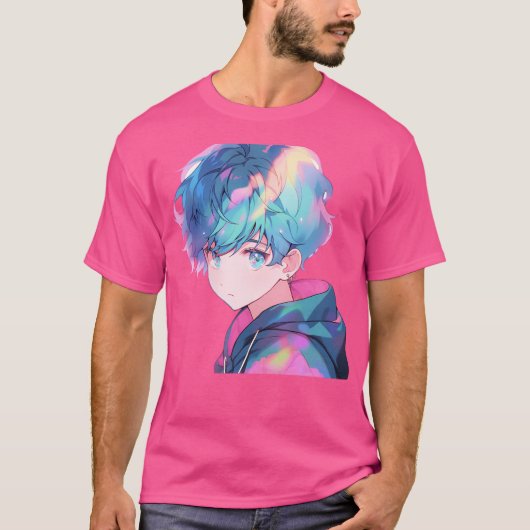 かわいいアニメ少年 Tシャツ (正面)