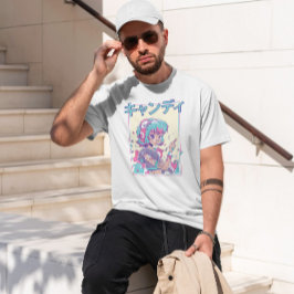 かわいいアニメ日本のガール Tシャツ