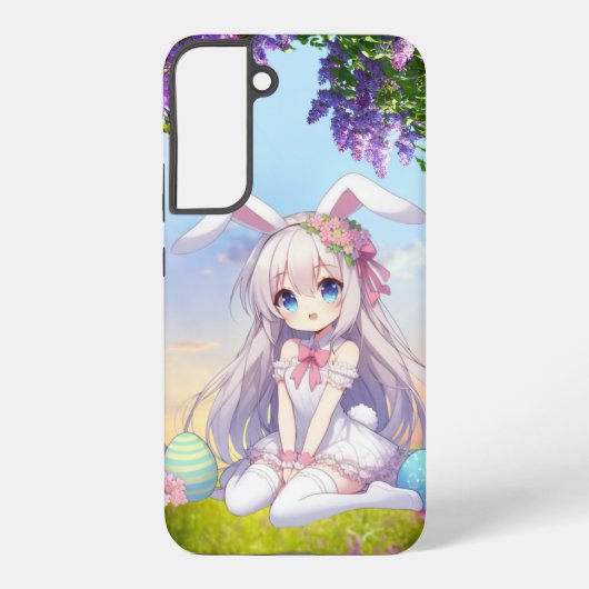 かわいいアニメ春/イースター SAMSUNG GALAXYケース (裏面)