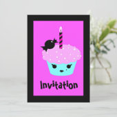 かわいいアニメ漫画エモゴシックカップケーキ 招待状 (スタンド正面)