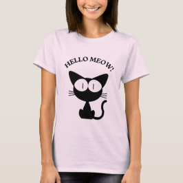 かわいいアニメ猫がハートを持つベビーボディスーツ Tシャツ