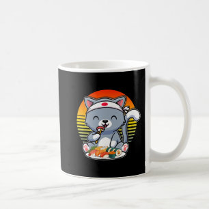 かわいいアニメ猫オタク日本のすしギフトガールズK コーヒーマグカップ