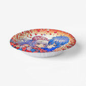 かわいいアニメ結婚テーマ ペーパーボウル (傾斜あり)