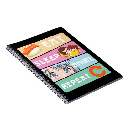 かわいいアニメ見るガールジャパン漫画マンガアニメ ノートブック (右側)