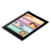 かわいいアニメ見るガールジャパン漫画マンガアニメ ノートブック (左側)