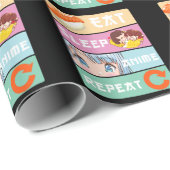 かわいいアニメ見るガールジャパン漫画マンガアニメ ラッピングペーパー (ロールコーナー)