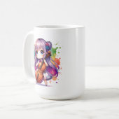 かわいいアニメ遊ガールズチェロ コーヒーマグカップ (正面左)