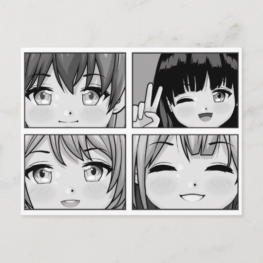 かわいいアニメ ポストカード (正面)