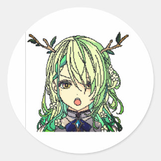 かわいいアニメ ラウンドシール