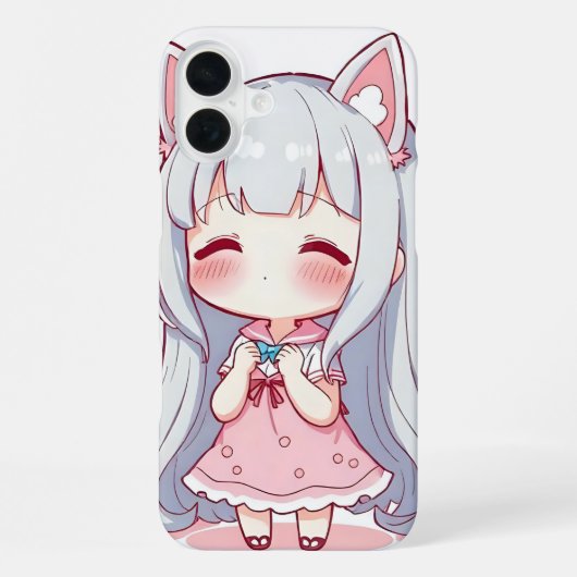 かわいいアニメ iPhoneケース (裏面)