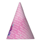 かわいいアニメAxolotlピンク&パープルガール誕生日 パーティーハット (右)