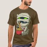 かわいいアニメMummy Halloween Asian Neuds Japanes Tシャツ