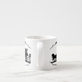 かわいいアパレルとギフト付きのキャリッジ・ライド エスプレッソカップ (裏面)