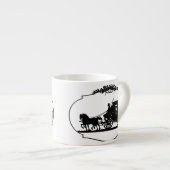 かわいいアパレルとギフト付きのキャリッジ・ライド エスプレッソカップ (正面右)