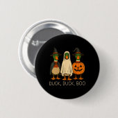 かわいいアヒルおもしろいブガチョウ不気味ハロウィンファ 缶バッジ (正面&裏面)
