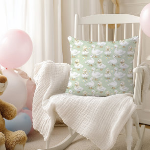 かわいいアヒルがボンネットを着て復活祭子供部屋 クッション