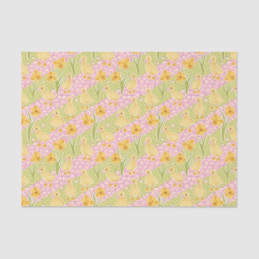 かわいいアヒルとダッフォジルイースター 薄葉紙 (正面)